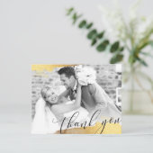 FOTO BEDANKT modern luxe goud vergulde randen (Staand voorkant)