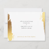 FOTO BEDANKT modern luxe goud vergulde randen (Achterkant)