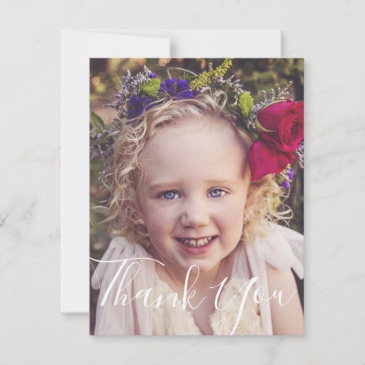 Foto bedankt notitiekaartje (Voorkant)