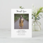 Foto begrafenis dank u kaarten (Staand voorkant)