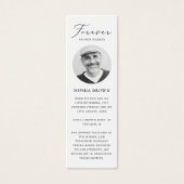 Foto Begrafenis Gebed Bladwijzer Kaart (Voorkant)