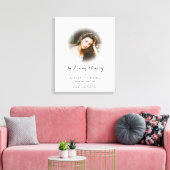 Foto begrafenis in Loving Memory Memorial aandenke Canvas Afdruk (Insitu (Woonkamer))