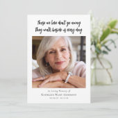 Foto Begrafenisviering van het leven Kaart (Staand voorkant)