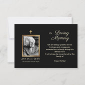 Foto Bereavement Dank je na de begrafenis Kaart (Voorkant)