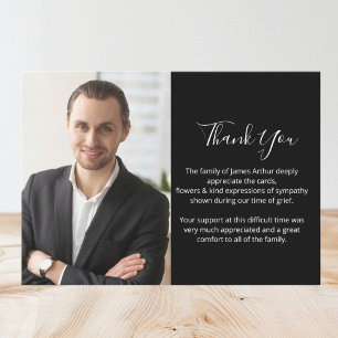 Foto Bericht Herdenking Funeral Doden dank je  Kaart