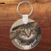 Foto Best Cat Pap Ever Sleutelhanger (Voorkant)