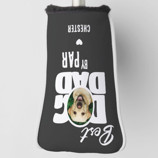 Foto Best Dog Dad door Par Golf Golfheadcover (Draai 90)