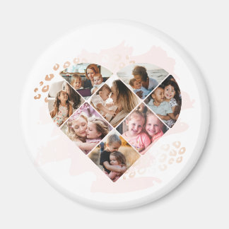 Foto Best Grandma Ever Heart Shape 8 Foto Magneet