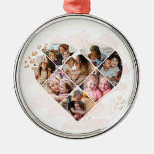 Foto Best Grandma Ever Heart Shape 8 Foto Metalen Ornament