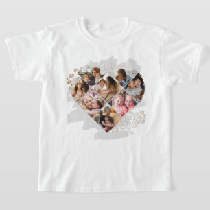 Foto Best Grandma Ever Heart Shape 8 Foto T-shirt