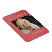 Foto Beste One Memory Light Red Faux Metal Effect Magneet (Rechterzijde)