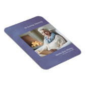 Foto Beste Onthoud Faux Blue Metallic Effect Magneet (Rechterzijde)