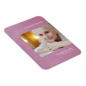 Foto Beste Onthoud Mauve Faux Metallic Effect Magneet (Rechterzijde)