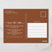 Foto Bewaar de datum Folie Briefkaart - Terracotta (Achterkant)