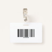 Foto Bezoeker-ID van uw zorgbedrijf Badge (Achterkant met clip)