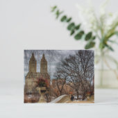 Foto bij Bow Bridge in Central Park, NYC Briefkaart (Staand voorkant)