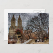 Foto bij Bow Bridge in Central Park, NYC Briefkaart (Voorkant / Achterkant)