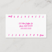 Foto Bikini Coffee Drive-Thru Loyalty Card (Achterkant)