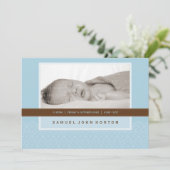 FOTO-BIRTH-AANKONDIGING: stank, 4L Kaart (Staand voorkant)