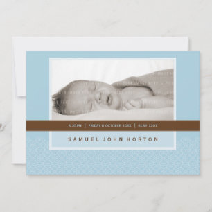 FOTO-BIRTH-AANKONDIGING: stank, 4L Kaart