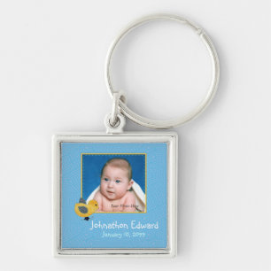 Foto: Birth Annoucement Cute Baby Chick Sleutelhanger