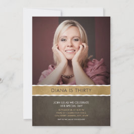 Foto: Birthday Invitations 30th Party Afbeelding Kaart