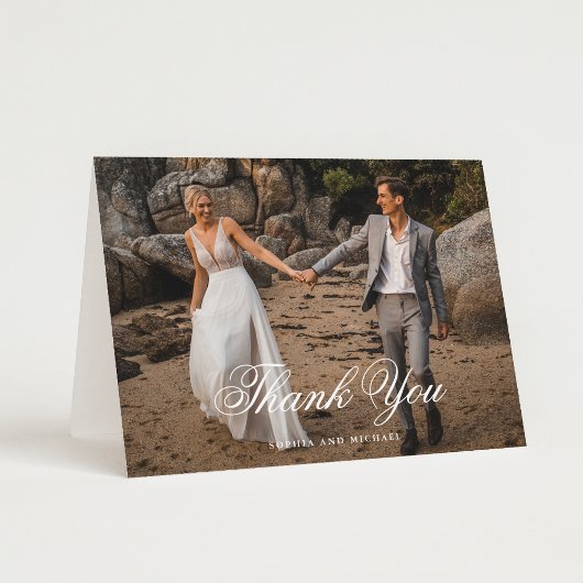 Foto Blank Bruiloft Bedankkaart