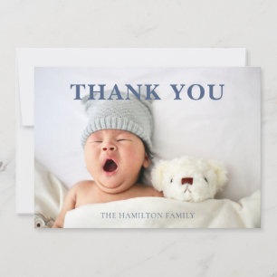 Foto Blauwe Baby Shower Bijbelvers Bedankt 
