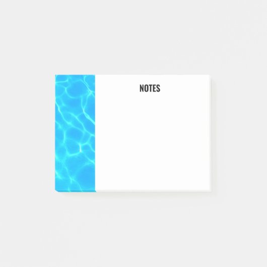 Foto: Blauwe poolwaterreflecties Post-it® Notes (Voorkant)