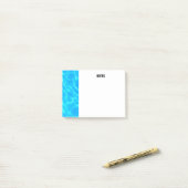 Foto: Blauwe poolwaterreflecties Post-it® Notes (Op bureau)