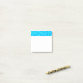 Foto: Blauwe poolwaterreflecties Post-it® Notes (Op bureau)