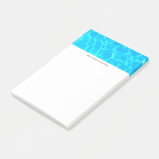 Foto: Blauwe poolwaterreflecties Post-it® Notes (Schuin)
