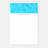 Foto: Blauwe poolwaterreflecties Post-it® Notes (Voorkant)