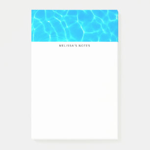 Foto: Blauwe poolwaterreflecties Post-it® Notes
