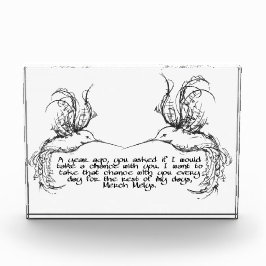 Foto Blok Hummingbird Quote