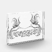 Foto Blok Hummingbird Quote (Links)