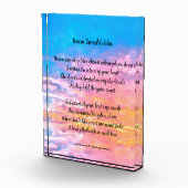 Foto Blok Memorial gedicht - de hemel werd goud (Rechts)