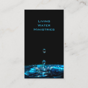 Foto Blue Black Bible Quote Water Aangepast Visitekaartje