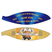 Foto Blue en Gold Personalized Basketball Ball Basketbal (Panelen)