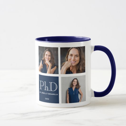 Foto Blue PhD Afstuderen Mok (Rechts)
