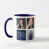 Foto Blue PhD Afstuderen Mok (Links)