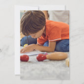 Foto Blue Preschool Teddy Bear Afstuderen Kaart (Achterkant)