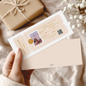 Foto Boarding Pass Cosmic Wedding Destination Feestdagenkaart
