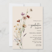 Foto Boho Afstuderen Uitnodiging (Voorkant)