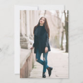 Foto Boho Graduation Party Kaart (Achterkant)