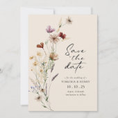 Foto Boho Save the Date Flat Card (Voorkant)
