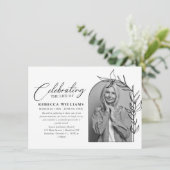 Foto Boog Foliage Viering van het Leven Kaart (Staand voorkant)