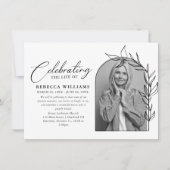 Foto Boog Foliage Viering van het Leven Kaart (Voorkant)