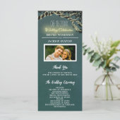 Foto Boom Tak Rustieke Bruiloft Programma's (Staand voorkant)