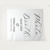 Foto Booth Black White Wedding Wandkleed (Voorkant (horizontaal))